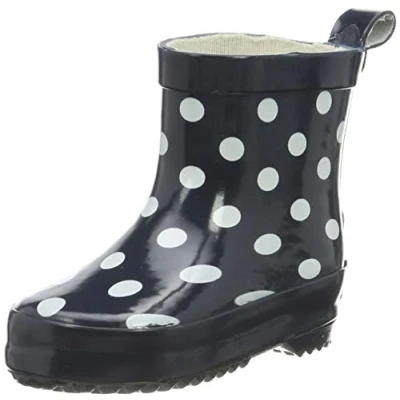 Image de Playshoes Bottes En Caoutchouc Basses de pluie Mixte Enfant, Points, 23 EU