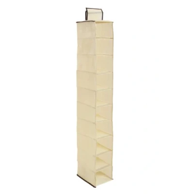 Image de Premier Housewares Range Chaussures Suspendu 10 Compartiments Crème