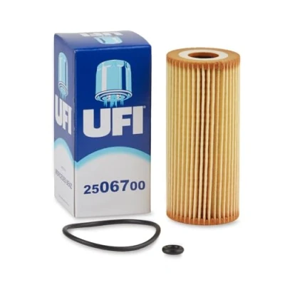 Image de UFI Filters, Filtre à Huile 25.067.00, de Remplacement, Adapté aux Voitures, Applicable sur Différents Modèles Mercedes Benz A Classe, B Classe et Vaneo