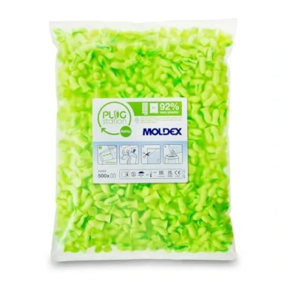 Image de Moldex Contour SNR 746301 Lot de 500 paires bouchons d&#039;oreille jetables Vert 35 dB