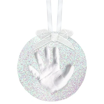 Image de Pearhead Souvenir Empreinte de Bébé Brillant, Blanc