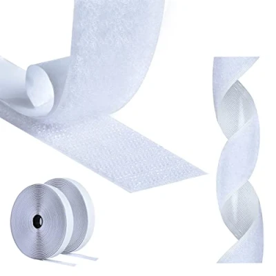 Image de AiQInu Scratch Autocollant Double Face,10m Bande Adhésif Agrippantes Adhésives Autocollant,30mm puissant Hook Loop Rubans pour Ménage,Bricolage Et l&#039;artisanat