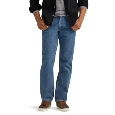 Image de Wrangler Authentics Jean à Taille Flexible Confortable régulière, Coupe Classique, Vaqueros Con Corte Normal Y Cintura Cómoda. Lot de 2 1, Délavé Clair, 34 W/32 L Homme