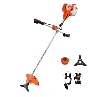 Image de RURIS RR460, Debrousailleuse, 3Ch, Bobine Coupe File Professionelle, Suport Guidon Ergonomique, Disque Triple, Harnais de Sécurité Ergonomique