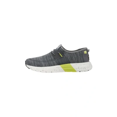 Image de HEYDUDE Sirocco Sport Mode Chaussures pour Hommes Baskets avec Semelles Confortables Style Mocassin, Heather Grey/Charcoal, 42