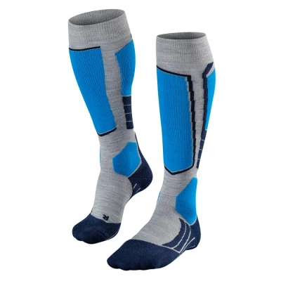 Image de FALKE SK2 Intermediate Wool M KH laine chaudes épaisses 1 paire, Chaussettes de ski Homme, Gris (Light Grey 3400), 46 48