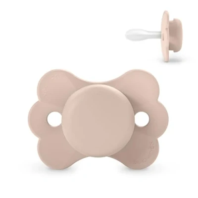 Image de Suavinex, Sucette Bébé 6/18 Mois, avec Tétine Symétrique SX Pro en Silicone, Réversible, Plate et Flexible, Respecte le Développement Buccodentaire, Wonderland Rose Uni