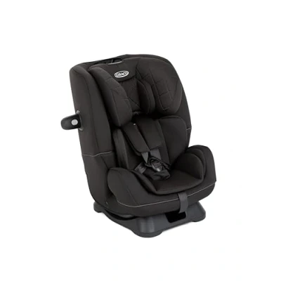 Image de Graco SlimFit R129, siège auto convertible 2 en 1, de 40 à 145 cm (de la naissance jusqu&#039;à environ 12 ans), enfant dos route et face route, Noir, Midnight