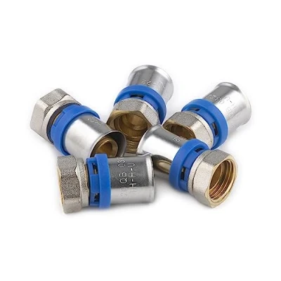 Image de Raccord Multicouche à Sertir Multi profils Ø20 Femelle Tournant 15x21 sachet de 5 raccords NOYON &amp; THIEBAULT