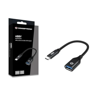 Image de Conceptronic ABBY18B changeur de genre câble USB C A Noir Neuf