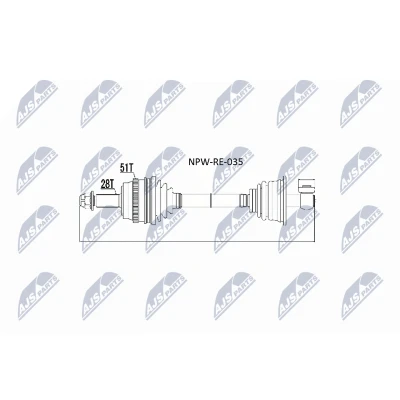 Image de Essieu moteur NTY NPW RE 035