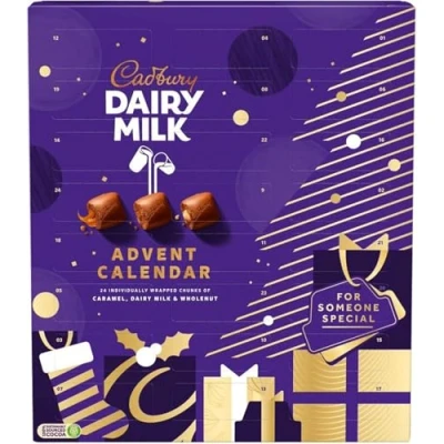 Image de Cadbury Dairy Milk Chocolate Chunks Advent Calendar , 258 g