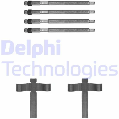 Image de DELPHI LX0707 Kit d&#039;accessoires, plaquette de frein à disque TESLA: Model S