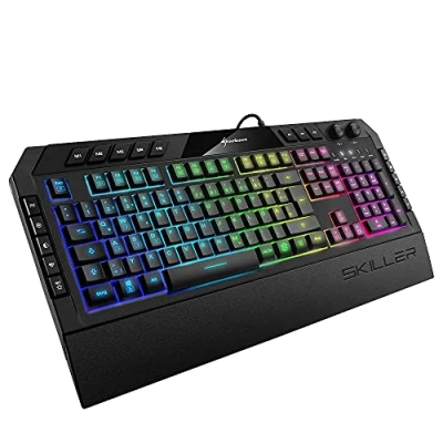Image de Sharkoon Skiller SGK5 Clavier USB QWERTZ Allemand Noir