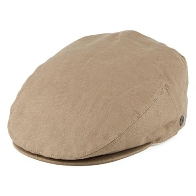 Image de Jaxon &amp; James Casquette Plate en Lin Camel Large