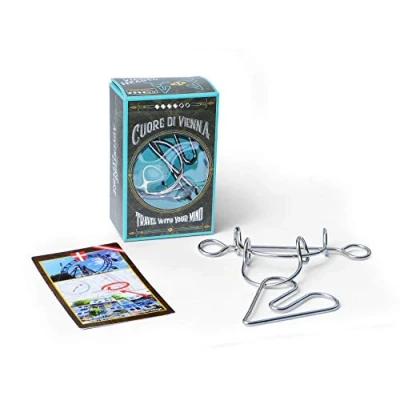 Image de Logica Jeux Art. Cœur de Vienne Casse tête en métal Difficulté 4/6 Extrême Série Voyageurs