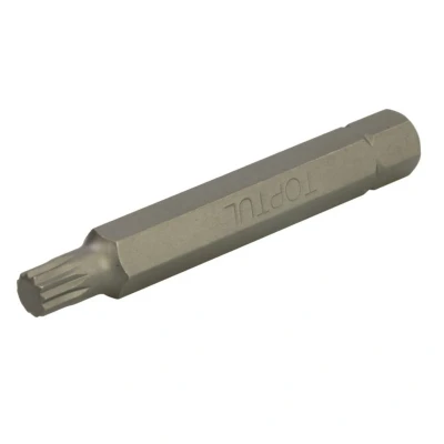Image de Insert de tournevis hexagonal TORX TOPTUL 10 mm 12 pans, spline TM8 Longueur: 75mm