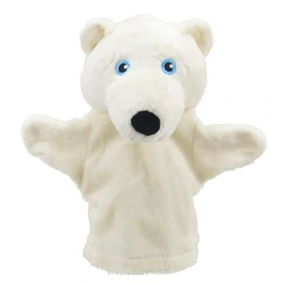 Image de The Puppet Company Marionnette My First Christmas à Main Ours Polaire dès la Naissance PC003828