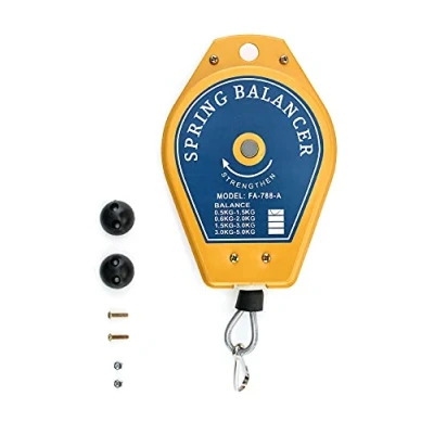 Image de QWORK® Équilibreur à Ressort Rétractable, 0.5 kg 1.5 Outil Fixations support suspendre pour Assembly line
