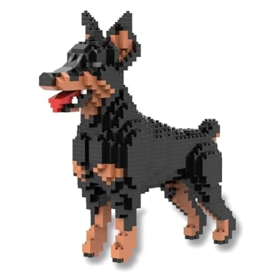 Image de Atomic Building Figurine à Construire avec des Blocs Miniatures. Chien Doberman