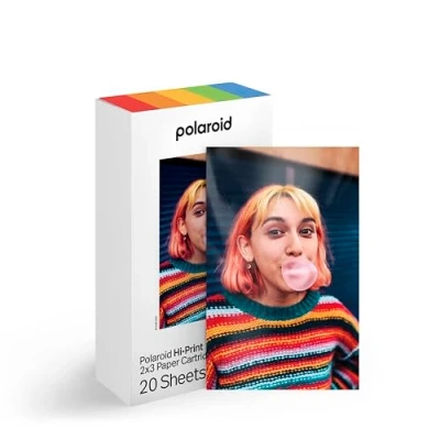 Image de Polaroid HI·PRINT 2x3 Paper Cartridge 20 Sheets Unisex Film photo, Taille: One Size, White