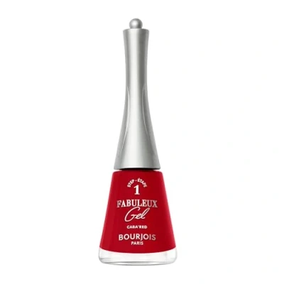 Image de vernis à ongles Bourjois Fabuleux gel, 315, Caba’red, effet texture Jellygloss et fini brillant longue durée, formule vegan, résultats professionnels la maison, 9 ml