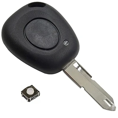 Image de LAKAMODO Coque Clé Plip Télécommande pour Renault Clio Laguna Megane Twingo Safrane 1 Bouton avec Switch