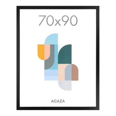 Image de ACAZA Cadre photo 70x90 cm Bois MDF Couleur Noir