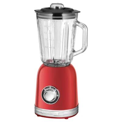 Image de ProfiCook® Mixer Mélangeur sur pied Récipient en verre 1,5L Ice Crush &amp; Mode Turbo 4 couteaux acier inoxydable haute performance Boîtier métallique 800 W PC UM 1195 rouge