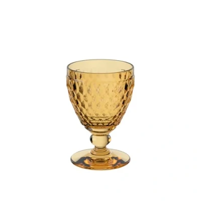 Image de Villeroy &amp; Boch Boston Safron verre à vin blanc, 125 ml, en cristallin pour le résistant au lave vaisselle, lavable jaune