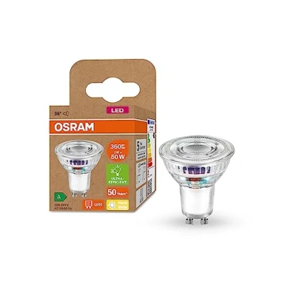 Image de OSRAM Lampe de réflecteur par16 hautement efficace avec une classe B d&#039;efficacité énergétique, Socket Gu10, remplacement 50W, 2W Power nominal, 2700k, verre transparent, non dimmable, pack 6