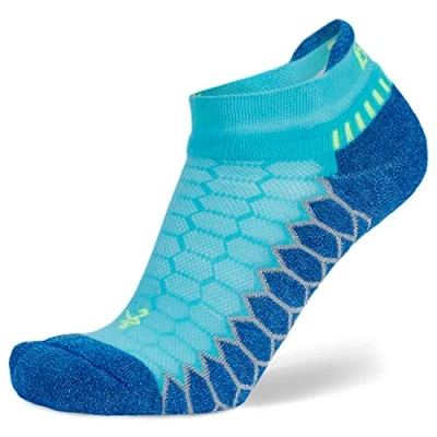Image de Balega Unisex Silver Antimicrobial No show Compression Fit Chaussettes de Course/Running Sock, Cobalt, Large, EUTaille 43 45.5