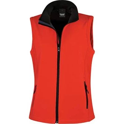Image de Result R232f Gilet Softshell Imprimable Femme, Rouge/Noir, Large/Size 14