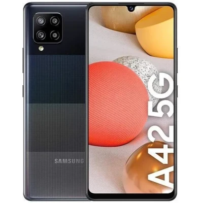 Image de Samsung Galaxy A42 5G Android Smartphone ohne Vertrag, 4 Kameras, großer 5.000 mAh Akku, 6,6 Zoll Super AMOLED Display, 128 GB/4 GB RAM, Datenverbindung, Handy in Schwarz, deutsche Version