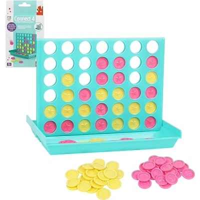 Image de DERAYEE Puissance 4 Jeux de Voyage et Poche Jeu Portable Amusant pour 2 Joueurs à Partir 6 Ans(Vert)