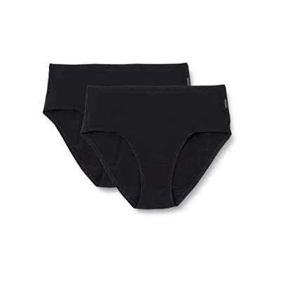 Image de SANS COMPLEXE Douceur Bambou 60PAH56P2 Slip, Noir+Noir, 40 (Lot de 2) Femme