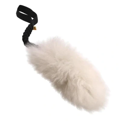Image de Dingo 98500 Jouet pour chien en fourrure de mouton avec poignée élastique Noir