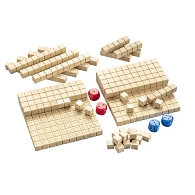 Image de WISSNER RE mathématiques en Bois Cent Espaces, Jeu éducatif pour Enfants, calcul décimal dans Le système de dix avec tiges Dienes, Produit manière Durable, 200020.IMP, Moyen