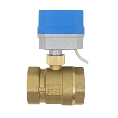 Image de vanne 2 voies motorisee electrovanne 220v spherique electrique 1/2 3/4 1 1/4 pouce (DN40 pouce)