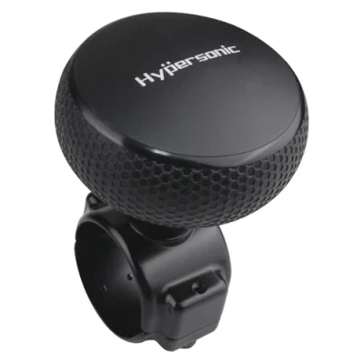 Image de Bouton de Volant Hypersonic Rotatif Noir Durable avec roulements à Billes pour Large, rendant la Conduite Facile et Fluide.