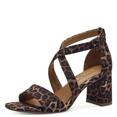 Image de Tamaris Sandales, Femme, Taille: 36, Leopard Textile