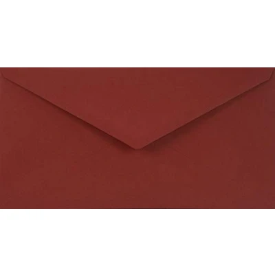 Image de Netuno 25 enveloppes longues rouge foncé DL 110x220mm 115g Sirio Color Cherry colorées décoratives élégantes pour lettres invitations mariage Noël cartes de voeux documents