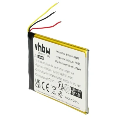 Image de vhbw Batterie Compatible avec Sony Portable Reader PRS T1, T2 liseuse e Book (700mAh, 3,7V, Li polymère)