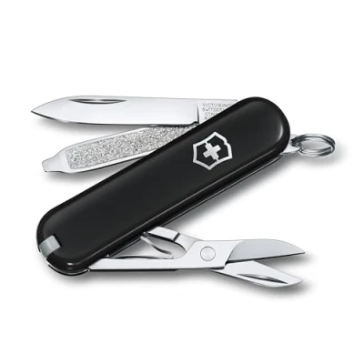 Image de Victorinox, Classic SD, Couteau de Poche Suisse, Multifonction, Léger, 7 Fonctions, Petite lame, Lime à ongles, Tournevis 2,5 mm