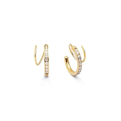 Image de Singularu Swirl Boucles d&#039;oreilles goldcoloured, Femme, Taille: One Size, Gold coloured