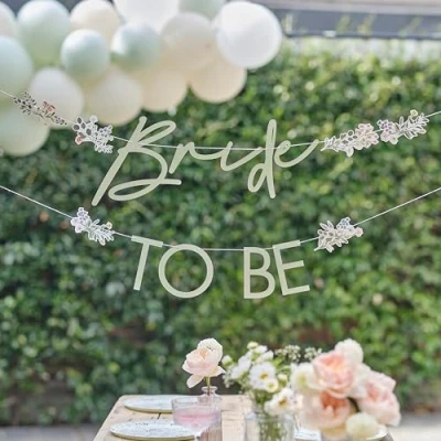 Image de Ginger Ray Bannière de Lettres « Bride to Be » Guirlande banderoles à Suspendre pour fête Poule 1,5, Multicoloured