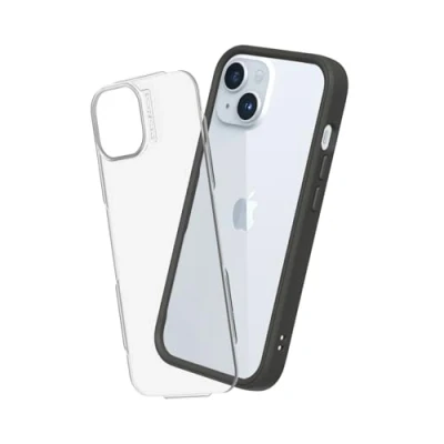 Image de RhinoShield Coque Compatible avec [iPhone 15 Plus] Mod NX Protection Fine Personnalisable Technologie d&#039;absorption des Chocs [sans BPA] Graphite