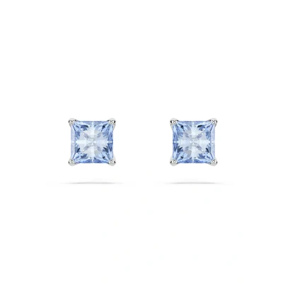 Image de Swarovski Matrix STUD Square CUT Boucles d&#039;oreilles, Femme, Taille: One Size, Blue