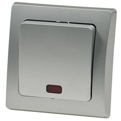 Image de Interrupteur de commande DELPHI 250V / 10A, encastré, argenté