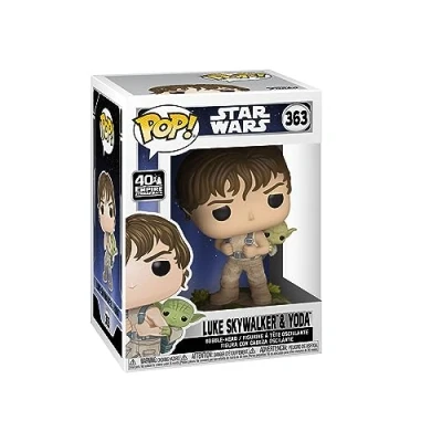 Image de Funko POP! Star Wars Entraîner Luke avec Yoda